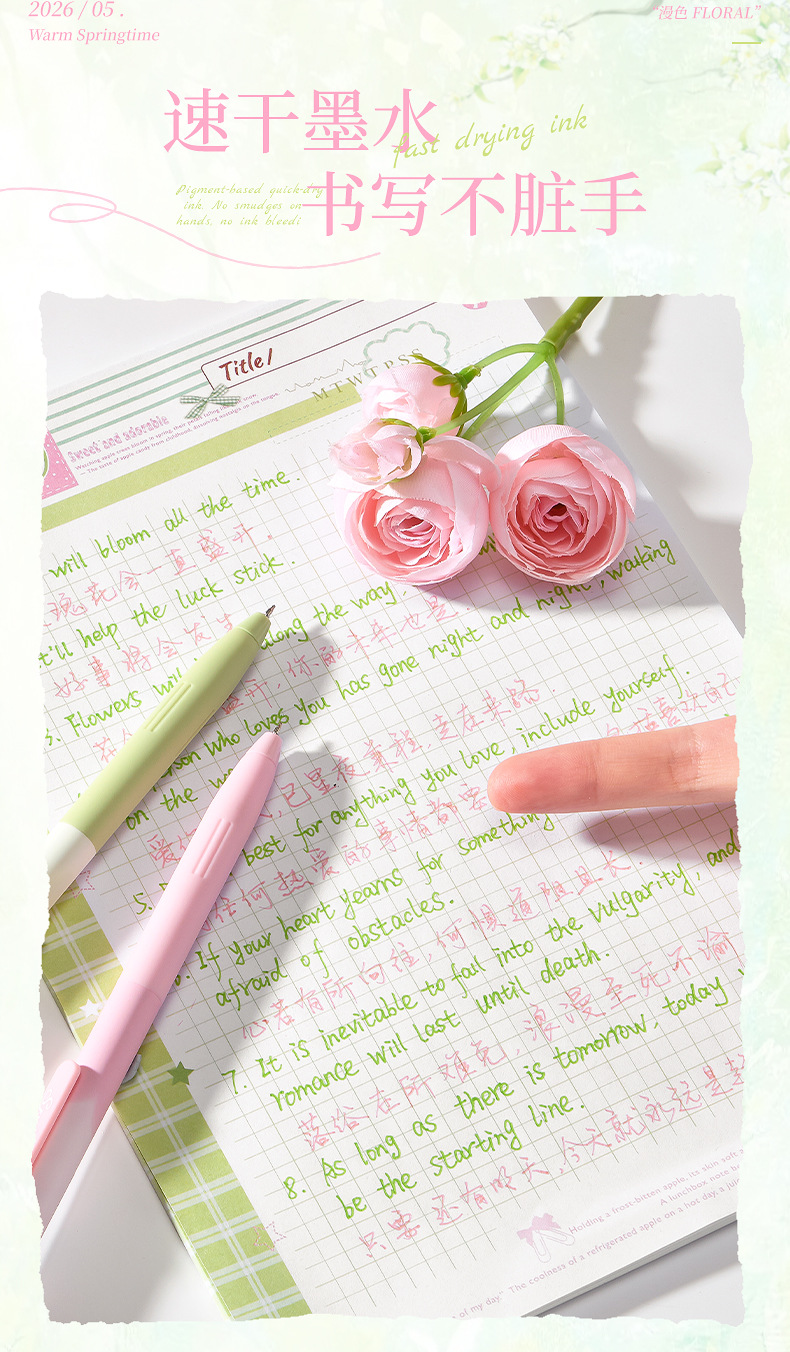 Soft Palette Retractable Gel Pens - product detail 3