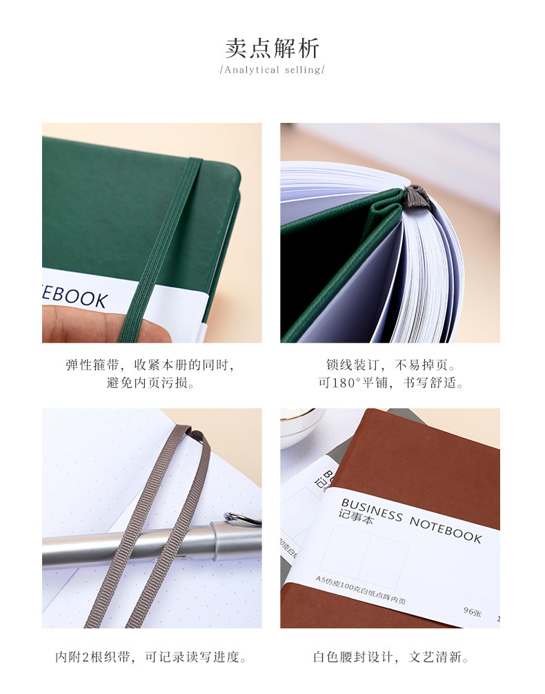 A5 Hardcover Dot Grid Journal - product detail 8