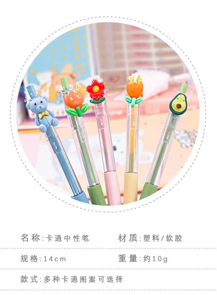 Little Character Retractable Pens - product detail 10