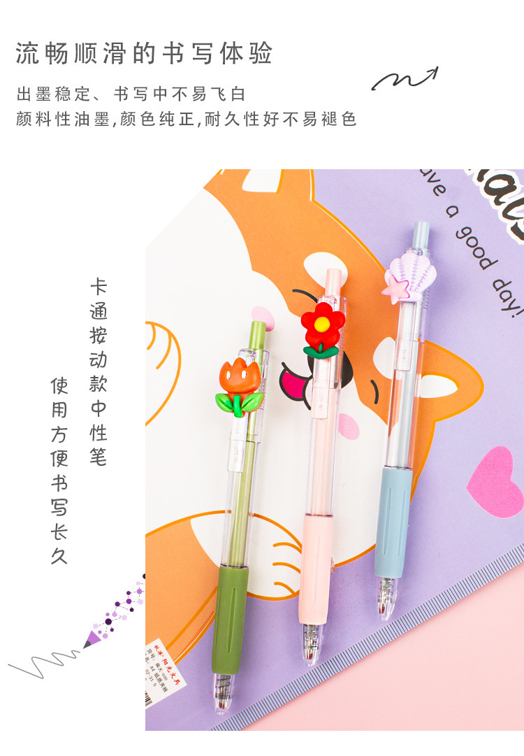 Little Character Retractable Pens - product detail 14