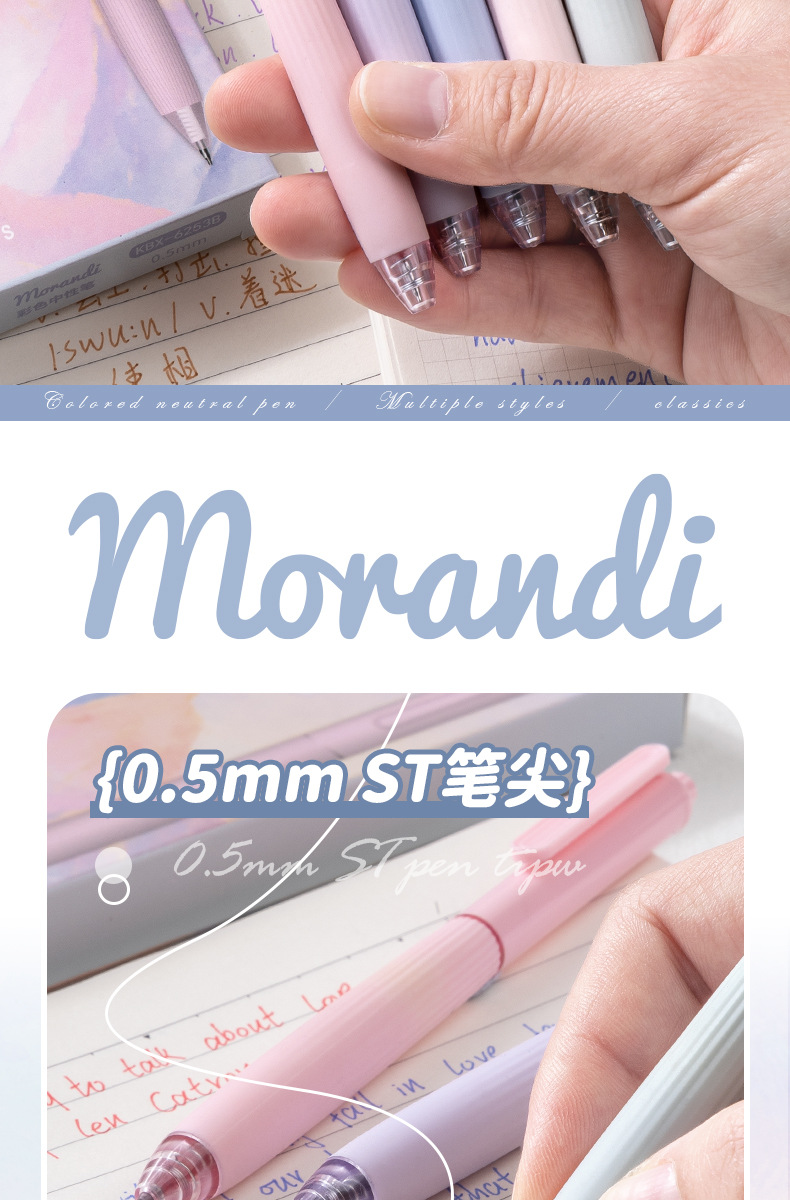 Retro & Cream Color Gel Pens - product detail 7