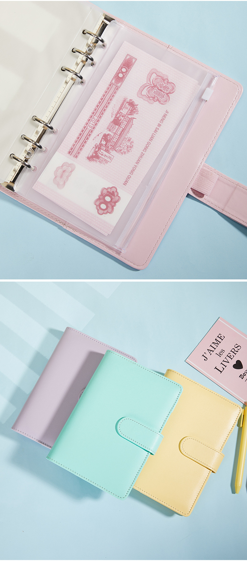 Pastel Refillable Notebook - product detail 14
