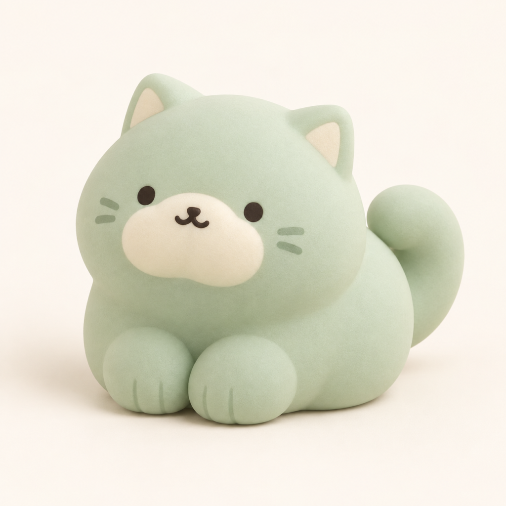 Mint Cloud Kitty Squishy